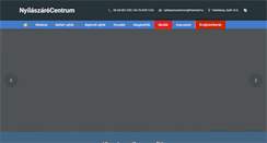 Desktop Screenshot of nyilaszarocentrum.hu